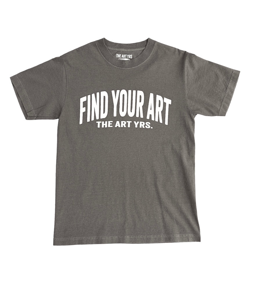 "FIND YOUR ART" T-Shirt FADED BLACK