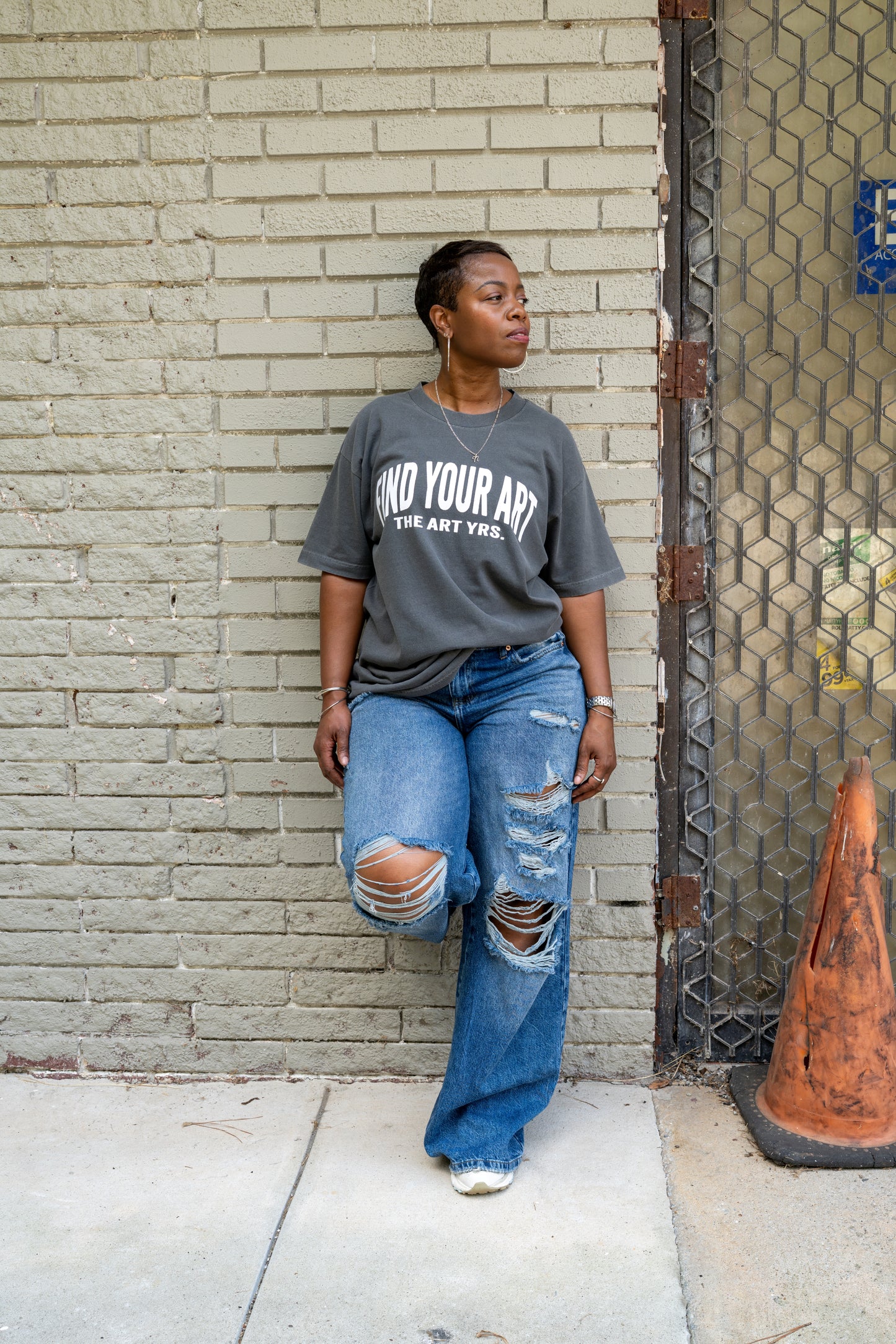 "FIND YOUR ART" T-Shirt FADED BLACK