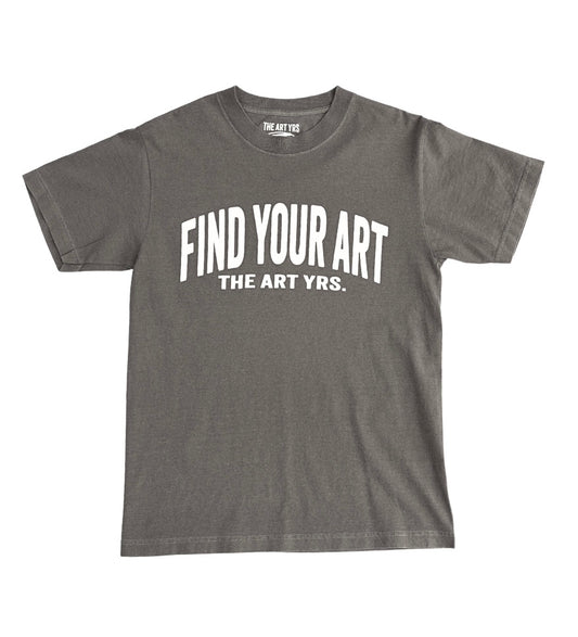 "FIND YOUR ART" T-Shirt FADED BLACK