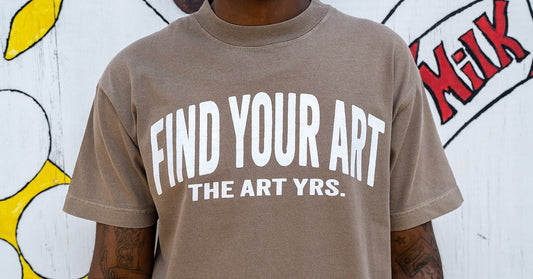 "FIND YOUR ART" T-Shirt FADED BROWN